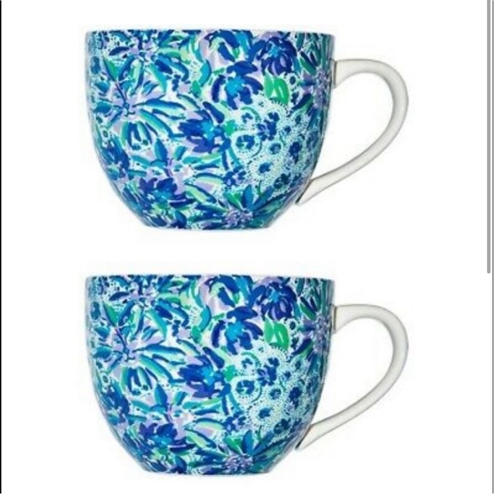 Lilly Pulitzer ceramic mugs. Set of two.  12oz size - Picture 3 of 15